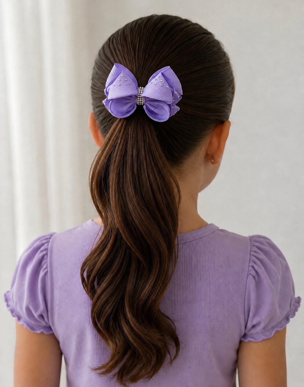 Crystal Bow β Lavender Sparkle