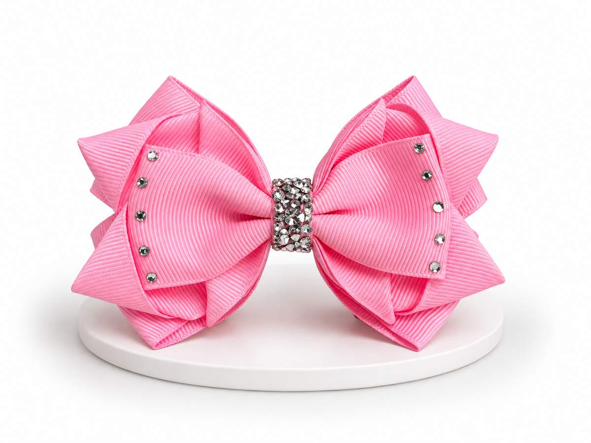 Pink Sparkling star Bow
