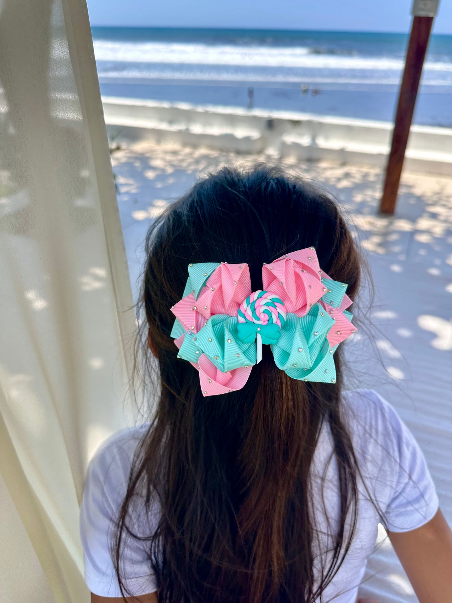 Cotton Candy Beach Paletita Bow