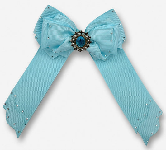 Jewel Tail Bow – Sky Blue