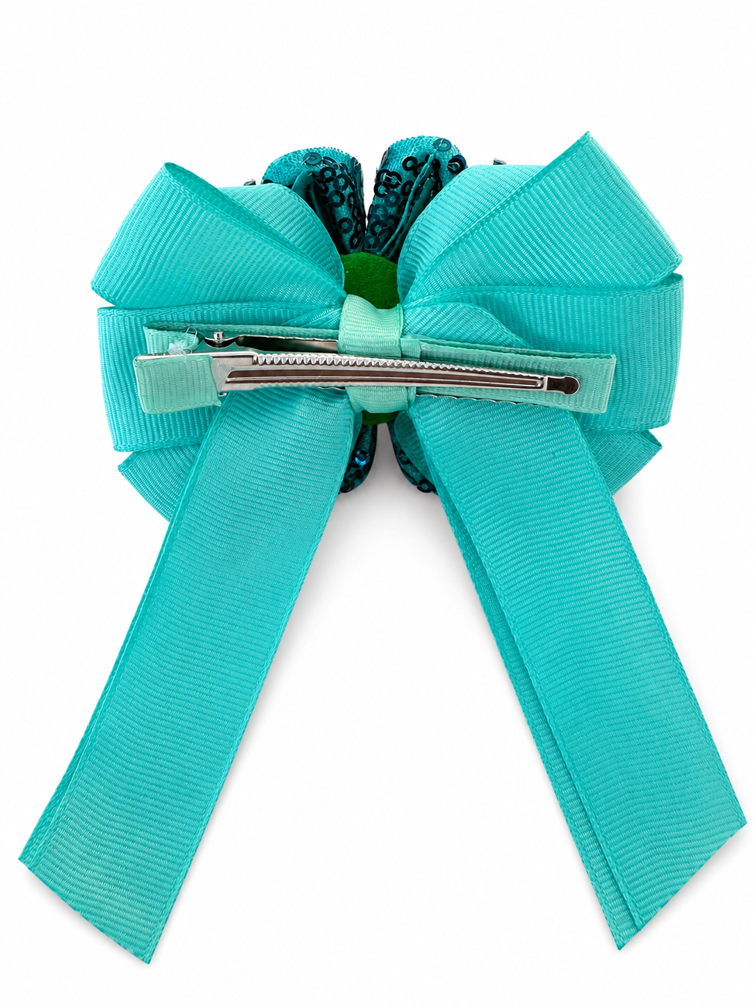 💚 Emerald Sparkle Princess Bow