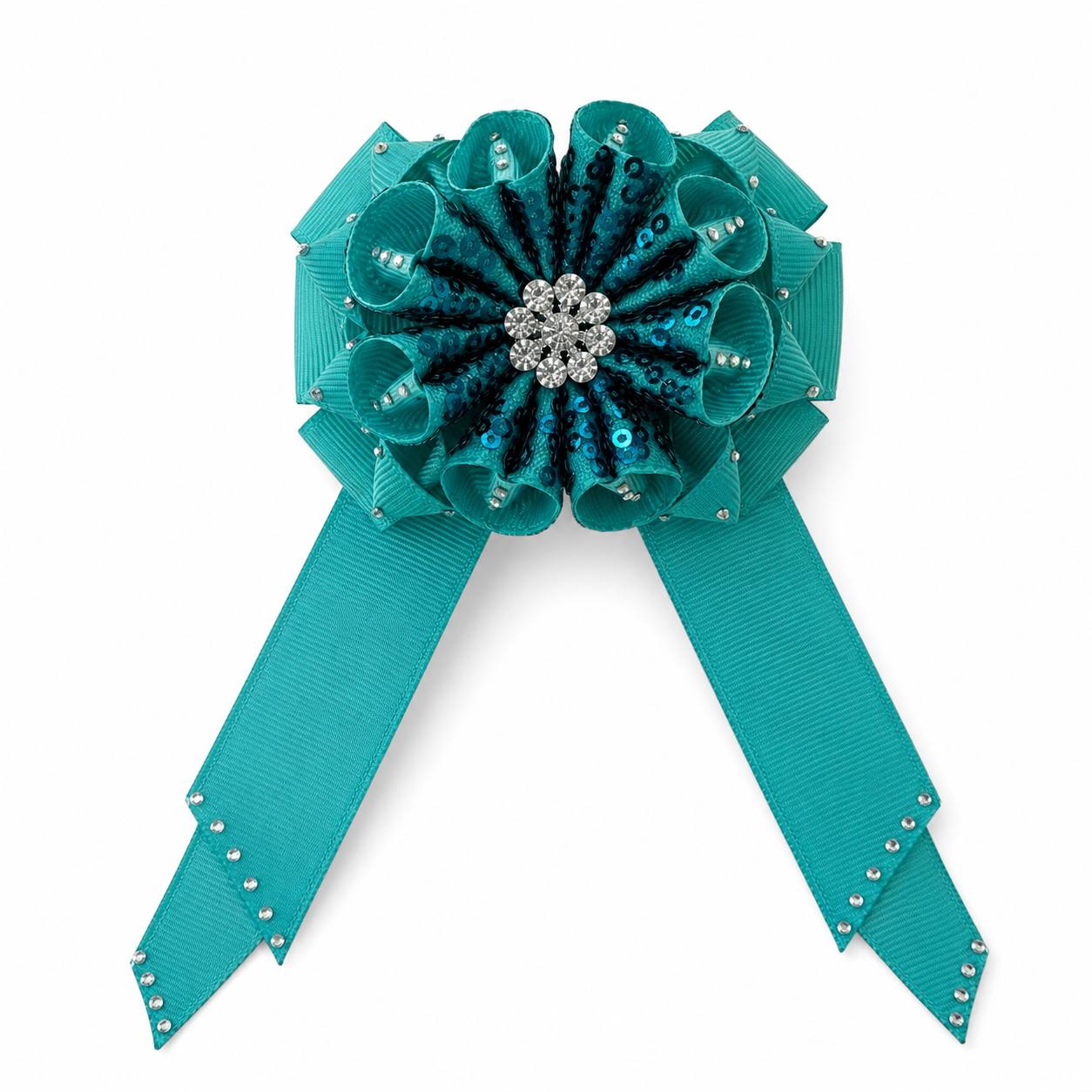 💚 Emerald Sparkle Princess Bow