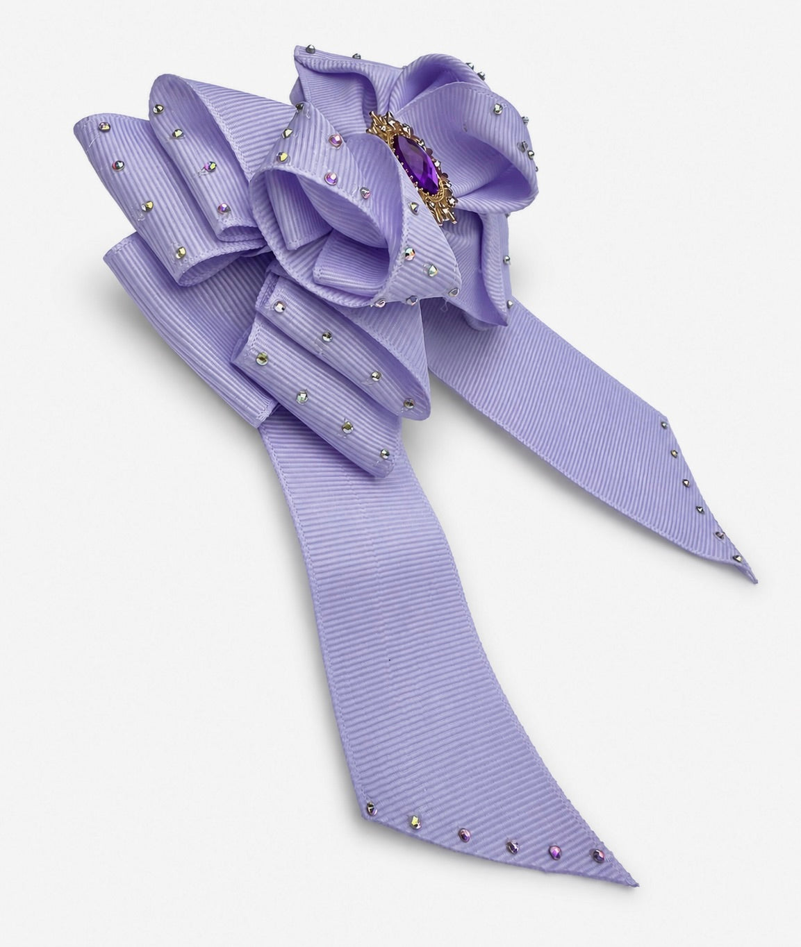 Jewel Tail Bow – Pastel Lavender
