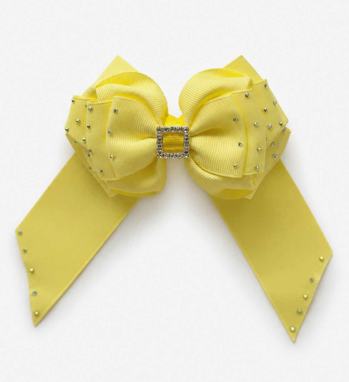 Jewel Tail Bow – Pastel Yellow