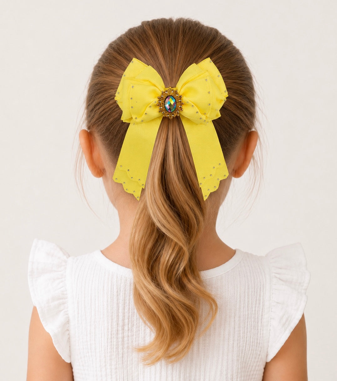 Jewel Tail Bow – Sunshine Yellow