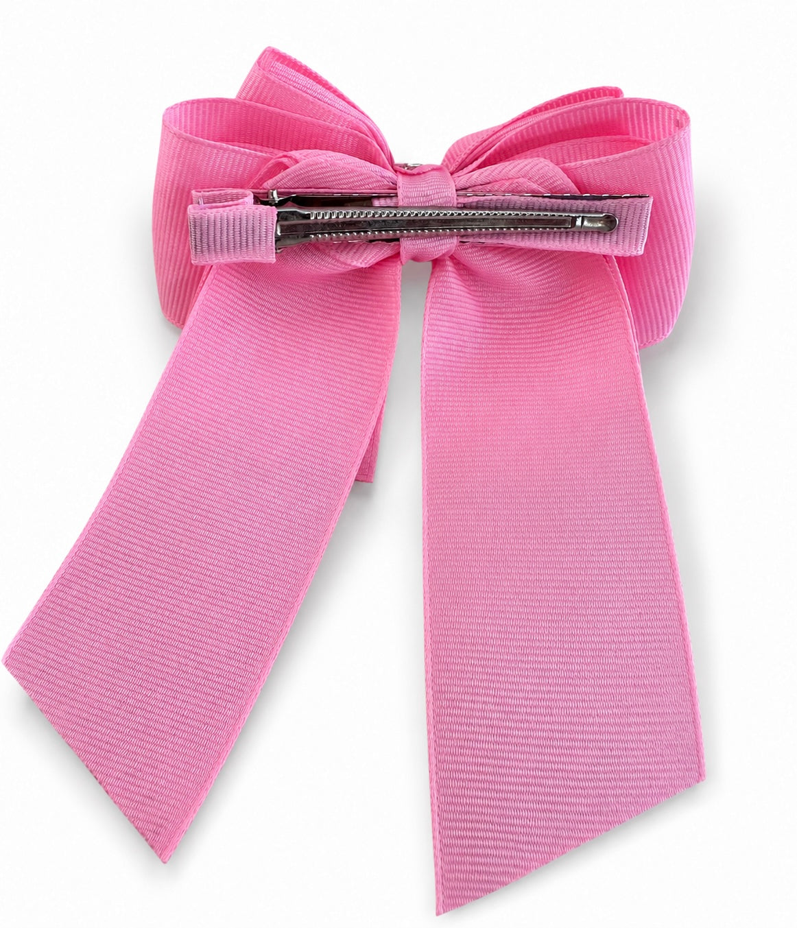 Crystal Long Tail Bow – Blush Pink