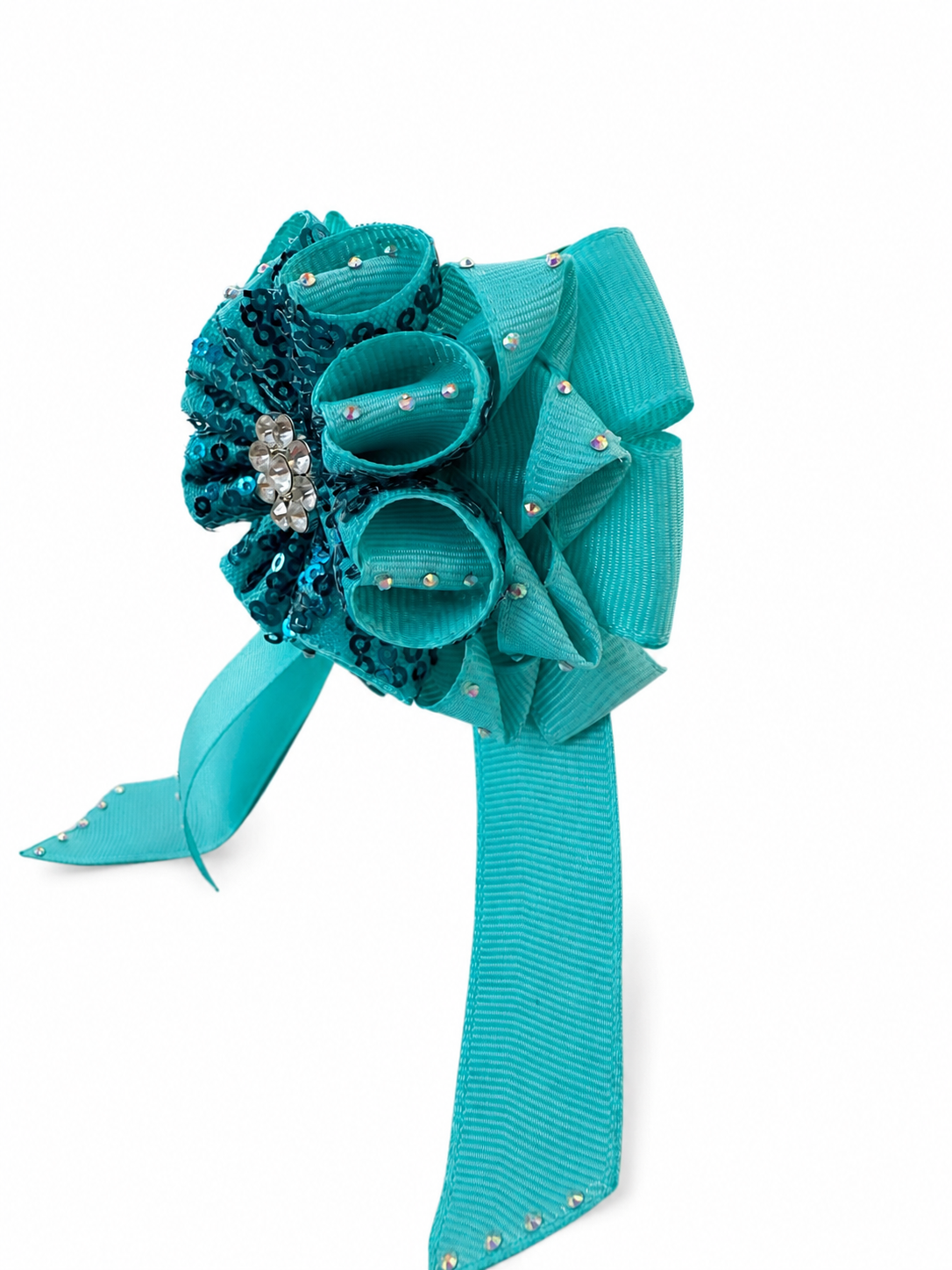 💚 Emerald Sparkle Princess Bow