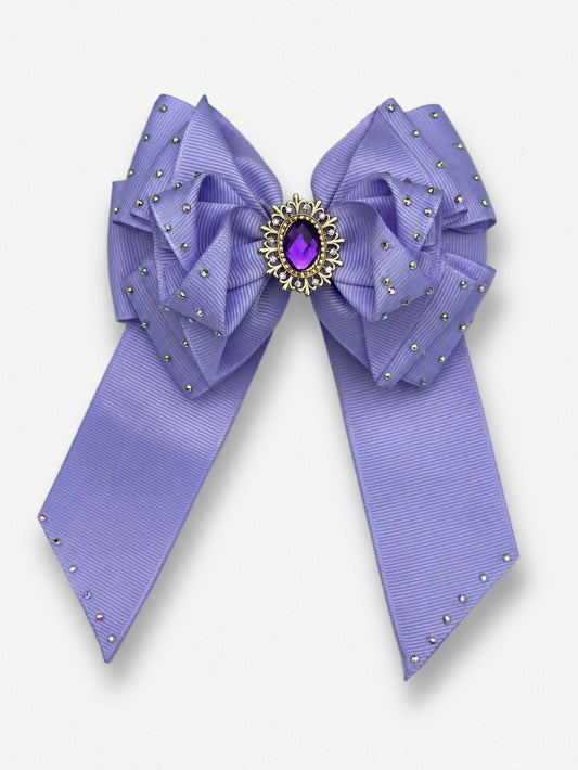 Jewel Tail Bow – Pastel Lavender