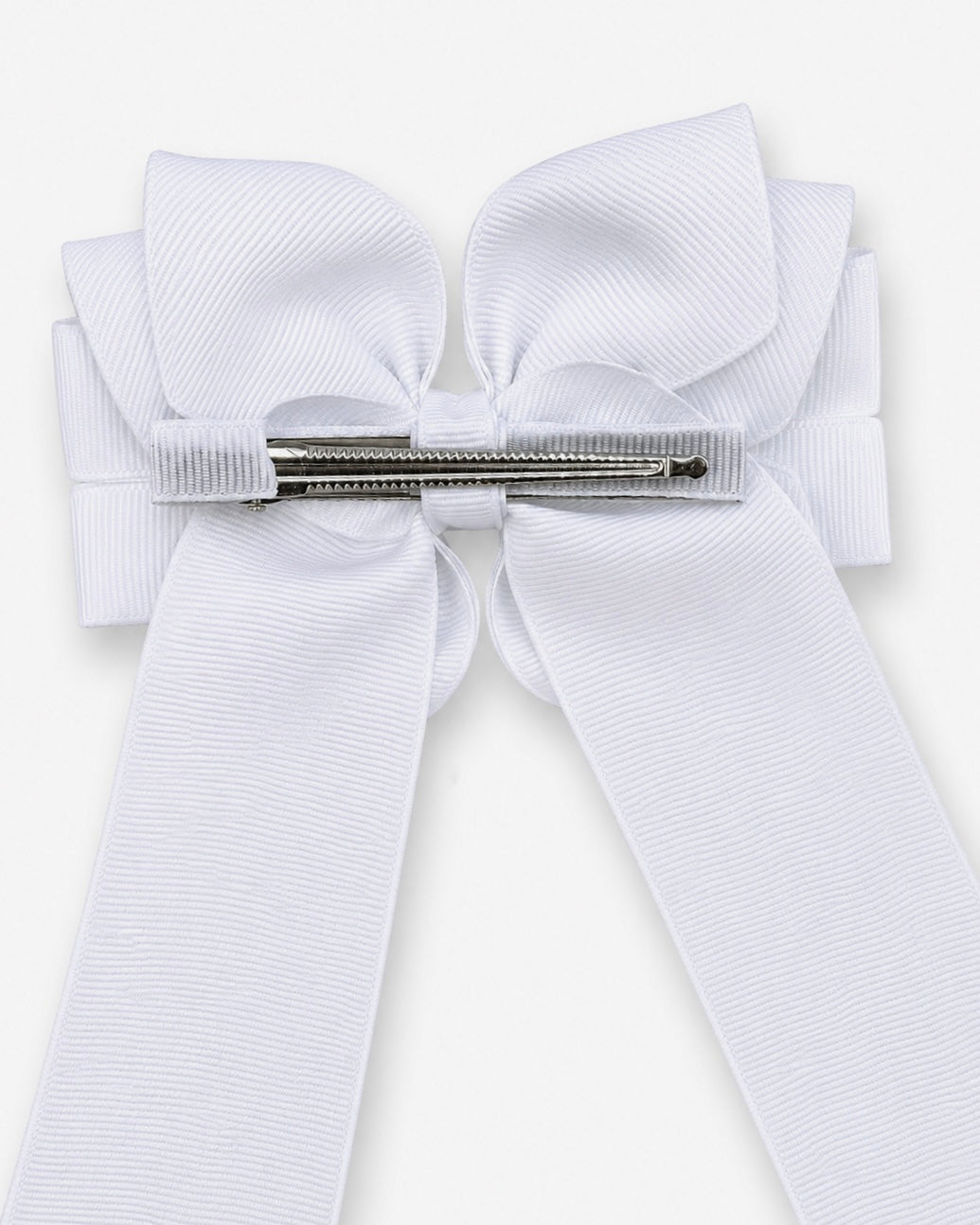 White Sequin Bow