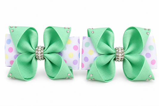 Mint Polka Dot