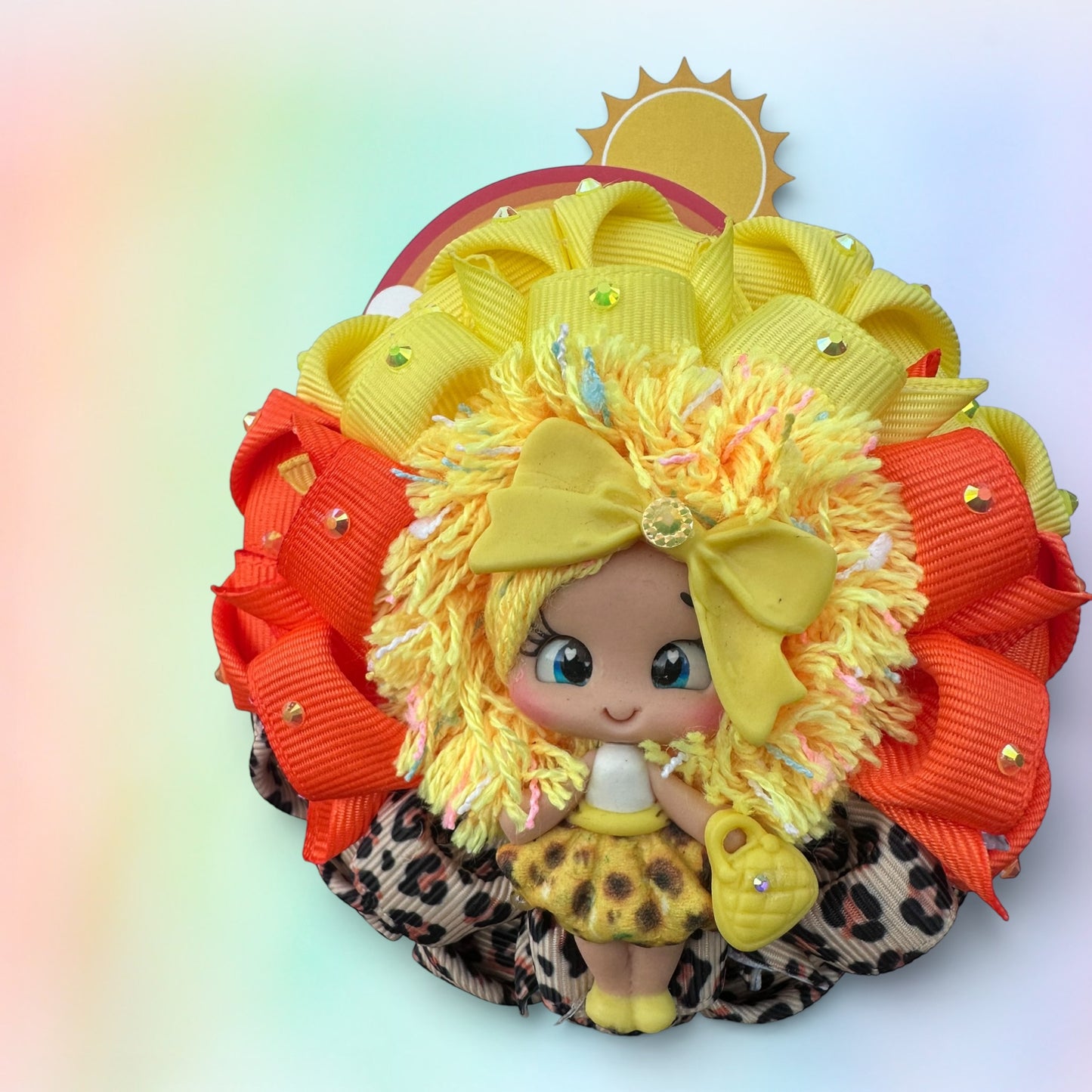 Sunshine Chick Señorita Doll Bow
